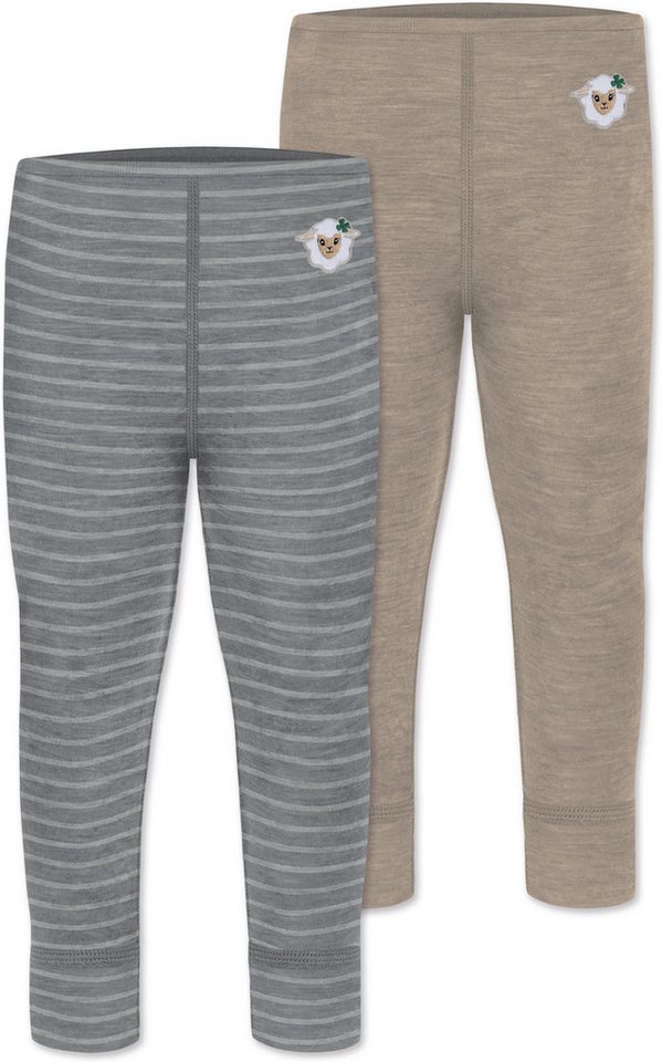 normani Slip 2er Pack Baby Merino Hose „Tutira" Lange Thermohose Leggings Wollhose Merinohose aus 100 % Merinowolle von normani