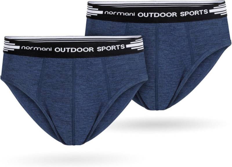 normani Slip 2er Pack Herren Merino Slip Unterhose Retroshorts atmungsaktive Boxershorts von normani