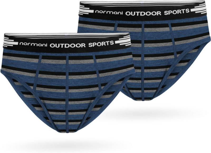 normani Slip 2er Pack Herren Merino Slip Unterhose Retroshorts atmungsaktive Boxershorts von normani