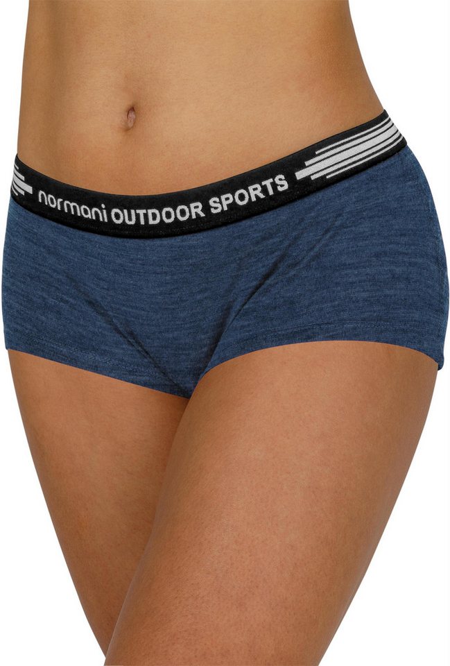 normani Slip 3er Pack Damen Merino Boxershorts „Morwell“ Merino Unterhose Hipster Panties Unterwäsche aus Merinowolle von normani