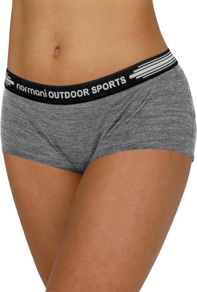 normani Slip 3er Pack Damen Merino Boxershorts „Morwell“ Merino Unterhose Hipster Panties Unterwäsche aus Merinowolle von normani