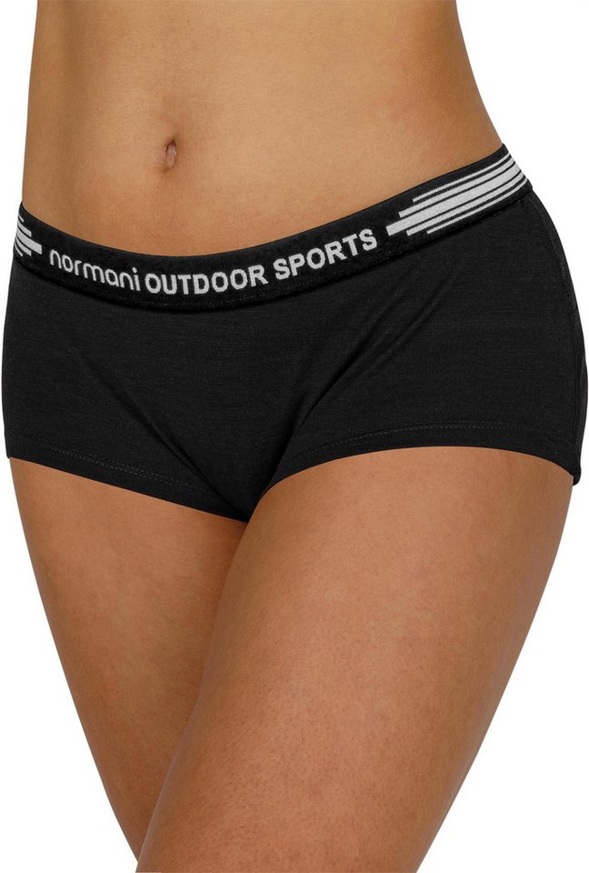 normani Slip 3er Pack Damen Merino Boxershorts „Morwell“ Merino Unterhose Hipster Panties Unterwäsche aus Merinowolle von normani