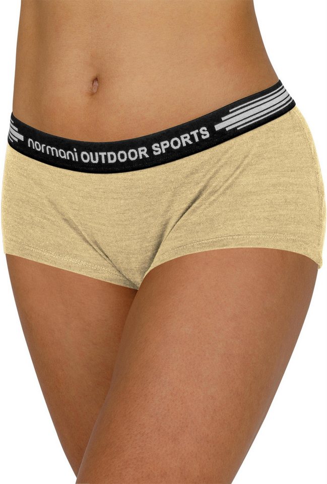 normani Slip 3er Pack Damen Merino Boxershorts „Morwell“ Merino Unterhose Hipster Panties Unterwäsche aus Merinowolle von normani