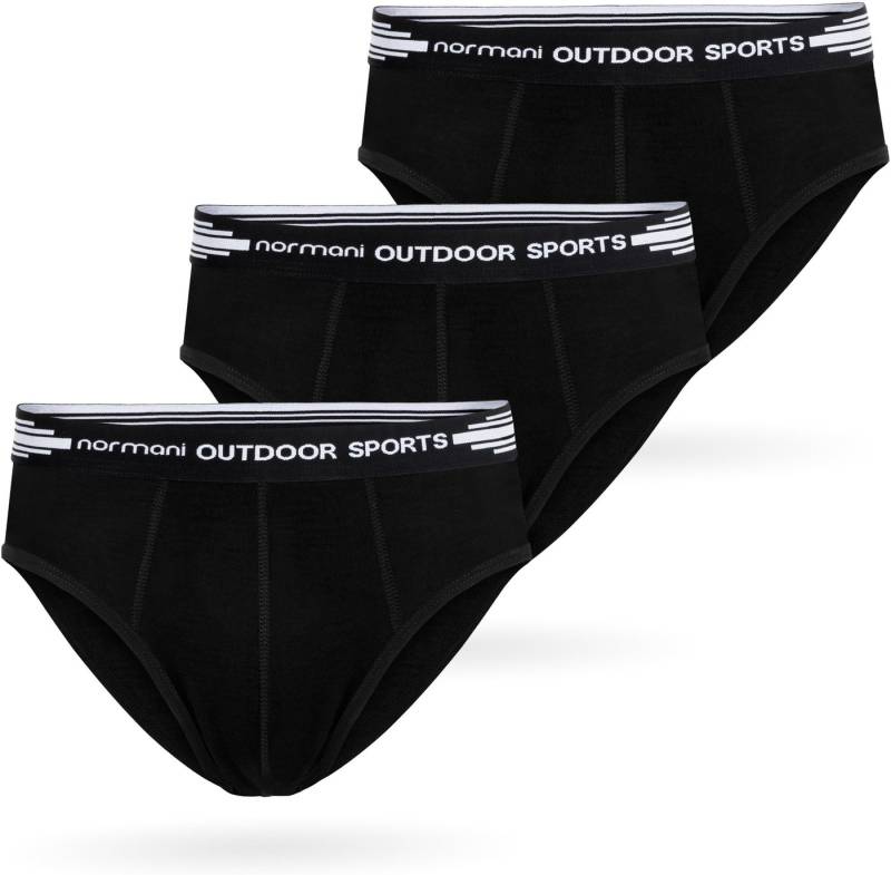 normani Slip 3er Pack Herren Merino Slip Unterhose Unterwäsche Retroshorts atmungsaktive Boxershorts von normani