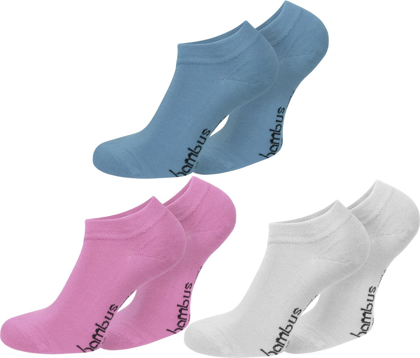 normani Sneakersocken 6 Paar Bambus-Gesundheitssocken Sneakers (6er-Set, 6 Paar) seidenweich durch Viskose von normani