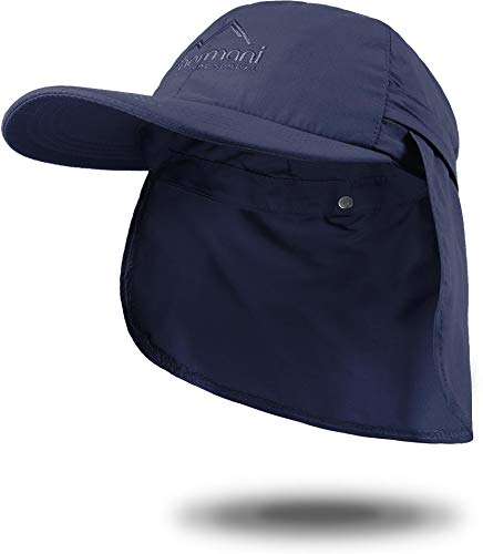 normani Sommer Cap 'Savannah' mit einrollbarem Nackenschutz Farbe Marine Größe XL von normani