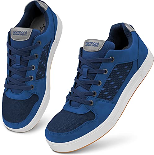 normani Sommer Sneaker vegenaner Sommerschuhe Low-Top Outdoor Sneaker Freizeitsneaker Halbsneaker für Damen und Herren aus recyceltem Material und ohne tierischen Ursprungs Farbe Navy Größe 44 von normani