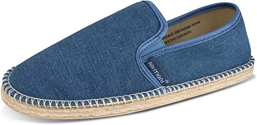 normani Sommerschuhe für Herren | Espadrille Farbe Pacific Deep Blue Größe 39 von normani