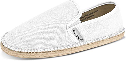 normani Sommerschuhe für Herren | Espadrille Farbe White Größe 38 von normani