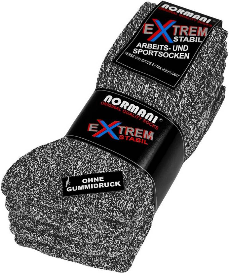 normani Sportsocken 10 Paar Extrem Stabile Arbeits & Sportsocken (Set, 5 Paar) Robuste socken aus atmungsaktiver Baumwolle von normani