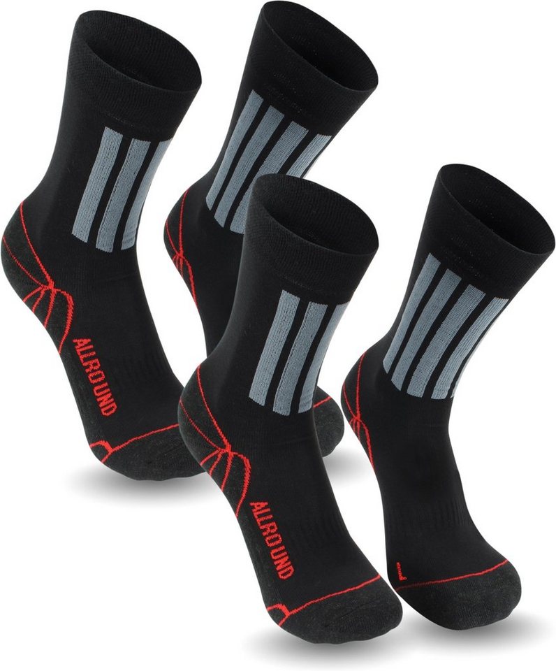 normani Sportsocken 2 Paar Allround-Sportsocken mit X-Static (2 Paar) mit Silberfaser (X-Static) von normani