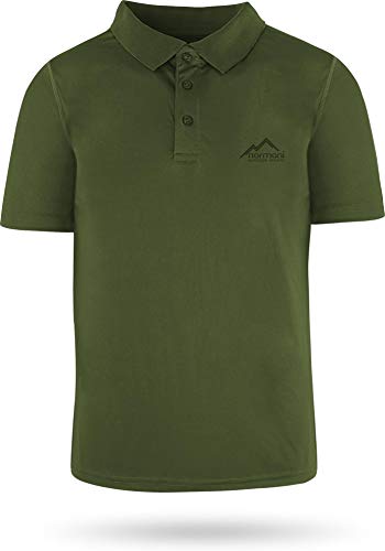 normani Sportswear Funktions-Sport Poloshirt Sporthemd für Herren mit Cooling-Material und Sonnenschutz-30+ Farbe Grün Größe L von normani