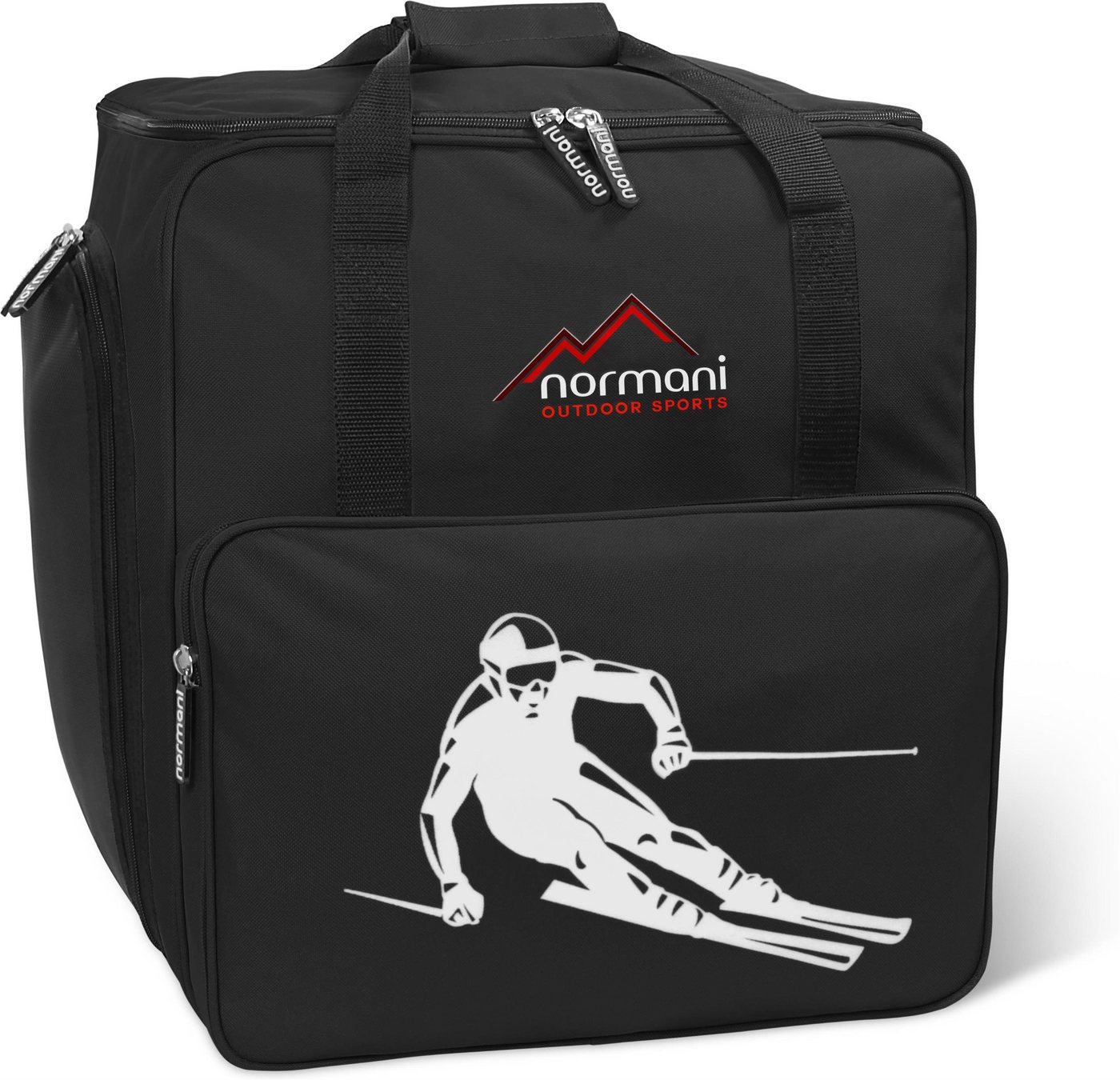 normani Sporttasche Skitasche 53 l Alpine Depo, Skischuhtasche mit separatem Helmfach und Rucksackfunktion - Rollschuhtasche oder Snowboardschuhtasche von normani