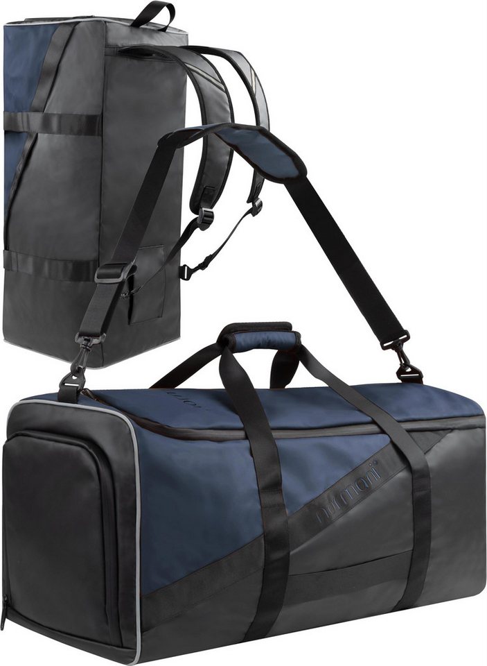 normani Sporttasche Sport- und Reisetasche mit Rucksackfunktion 90 l, Trainingstasche mit Schultergurten von normani