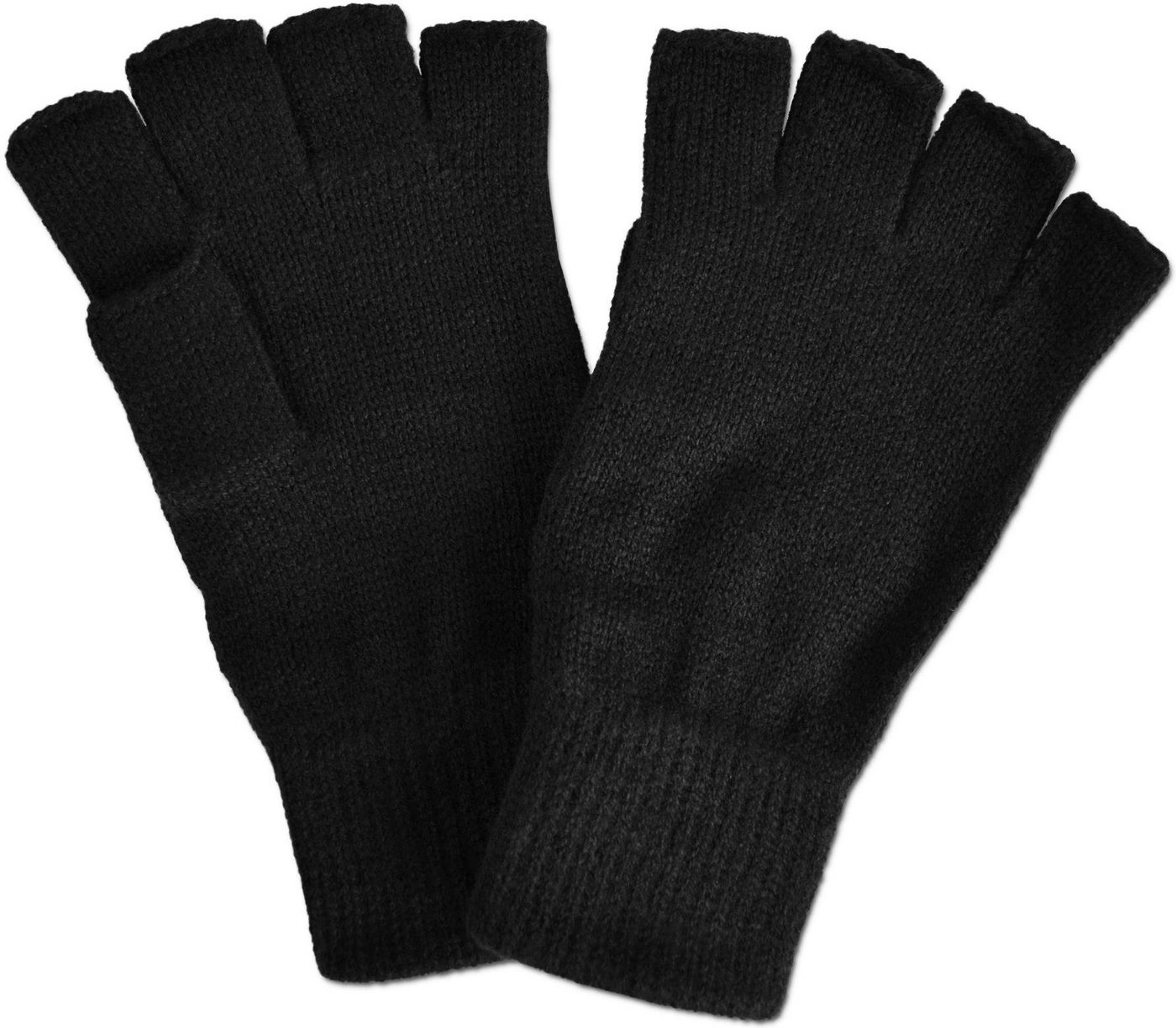 normani Strickhandschuhe Strick-Handschuhe, fingerlos Winterhandschuhe ohne Finger Übergangshandschuhe Thermo fingerlose Handschuhe Fausthandschuhe von normani