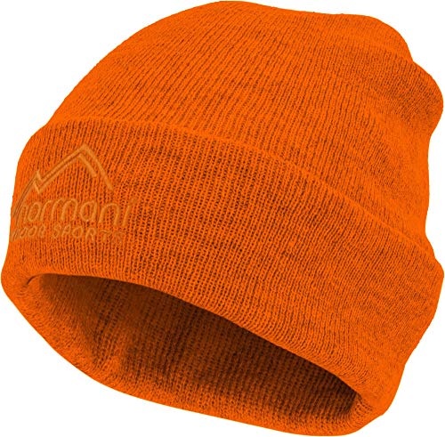 normani Strickmütze mit 3M Thinsulate (40g) und Fleecefutter bis -30°C - für Damen und Herren - Beanie Farbe Orange von normani