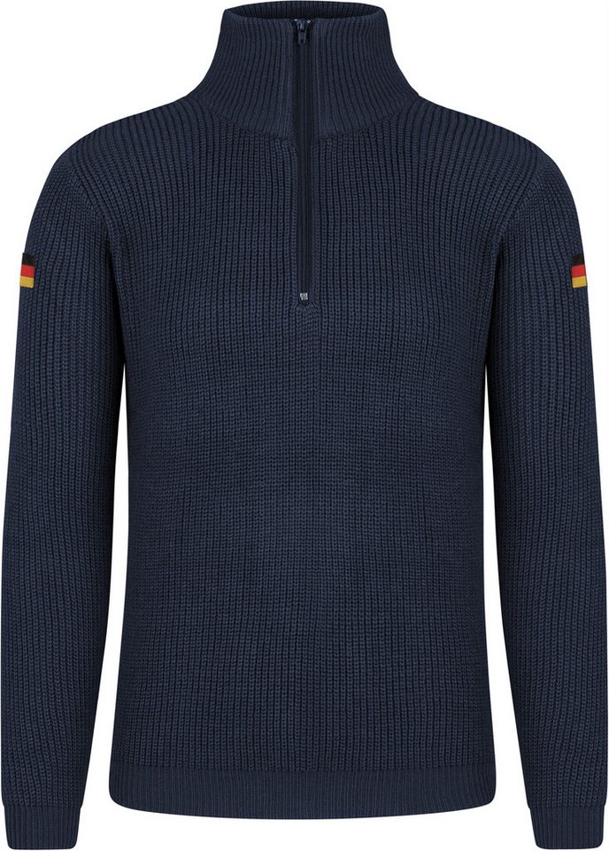 normani Strickpullover Herren Troyer-Pullover Höntrup Bundeswehr Winterpullover BW Langarm Marinepullover Strickpullover von normani