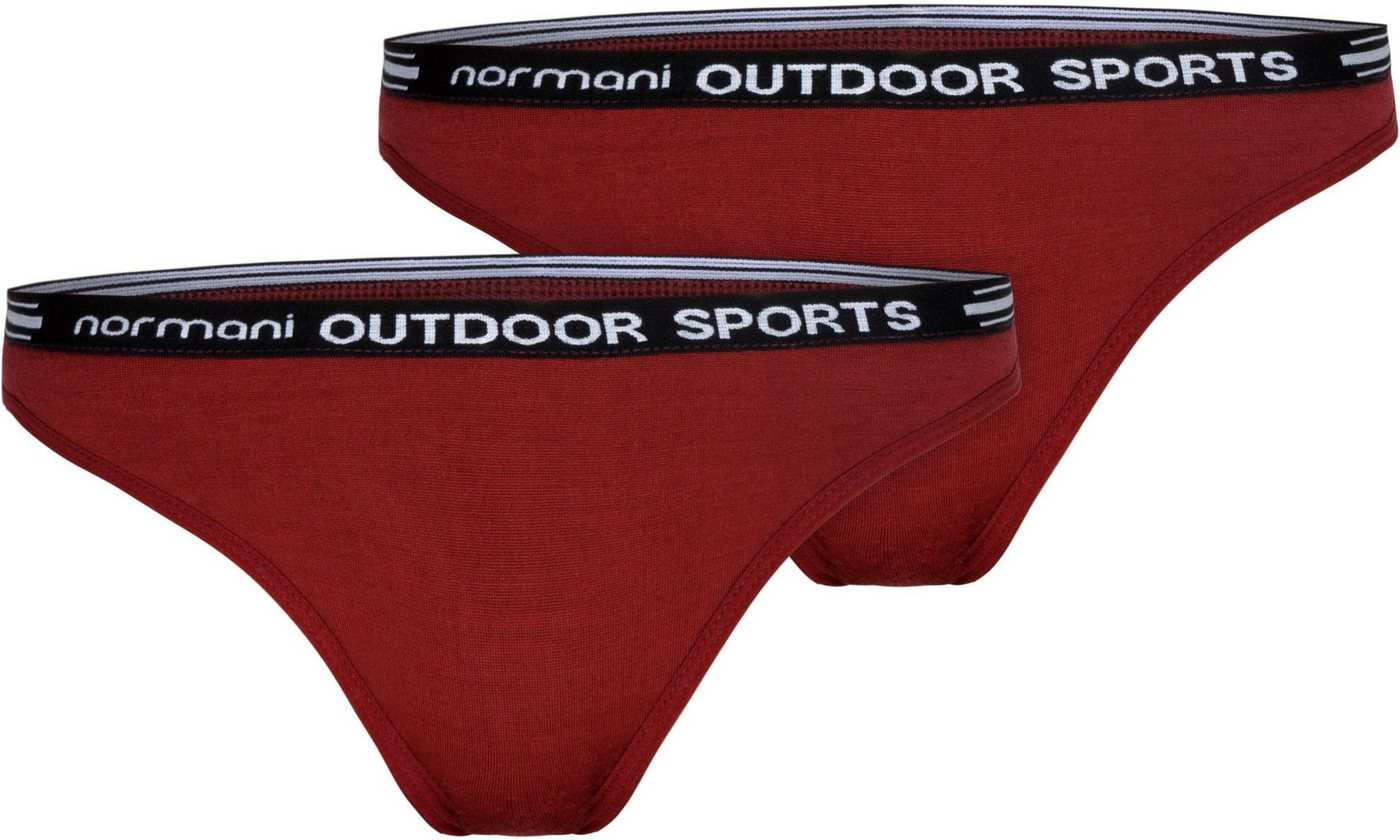 normani Tanga 2er Pack Damen Merino Tanga „Dubbo“ (1-St) Unterhose String Merinounterwäsche Sport Outdoor von normani