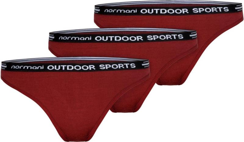 normani Tanga 3er Pack Damen Merino Tanga Dubbo (1-St) Unterhose String Merinounterwäsche Sport Outdoor von normani