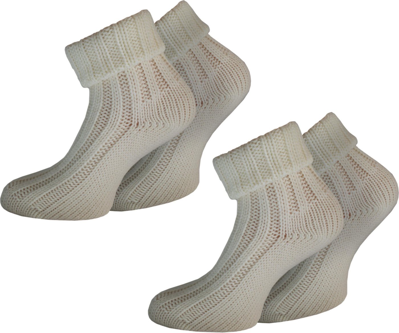 normani Thermosocken 2 Paar Alpaka-Socken mit Umschlag (Set, 2-Paar, 2 Paar) hochwertige Alpaka-Wolle von normani