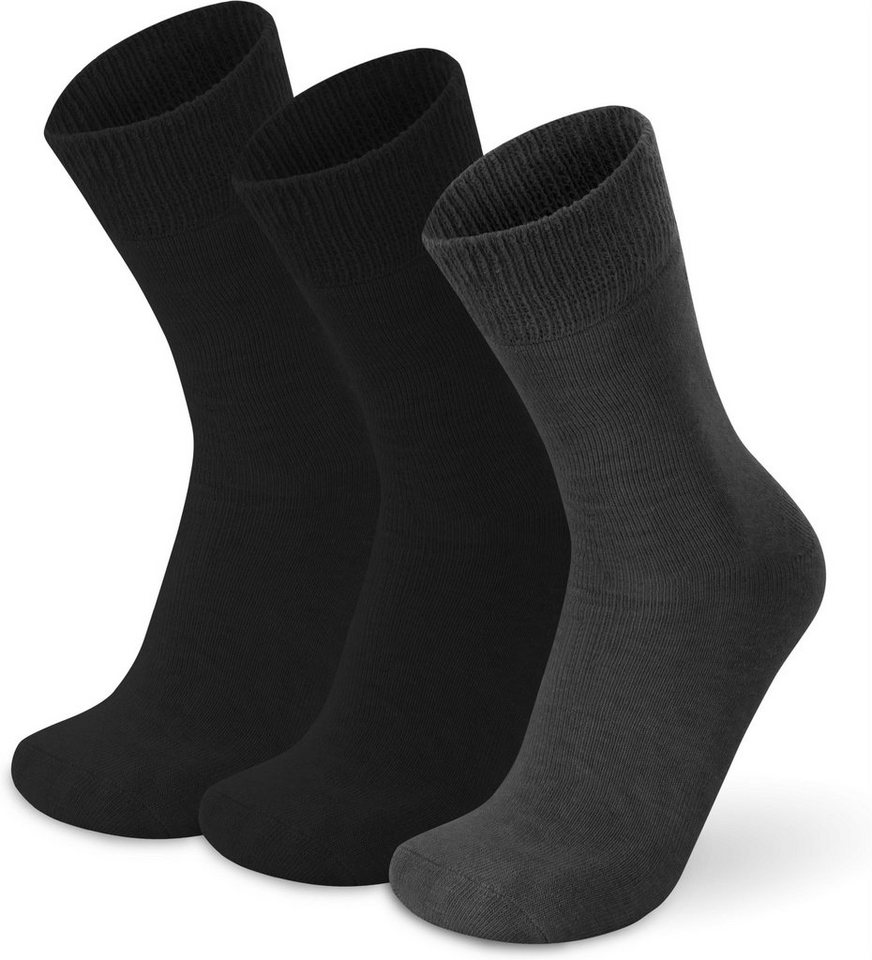 normani Thermosocken 3 Paar Alpaka-Vollplüschsocken (3 Paar) extra weiches Bündchen, extrem warm von normani