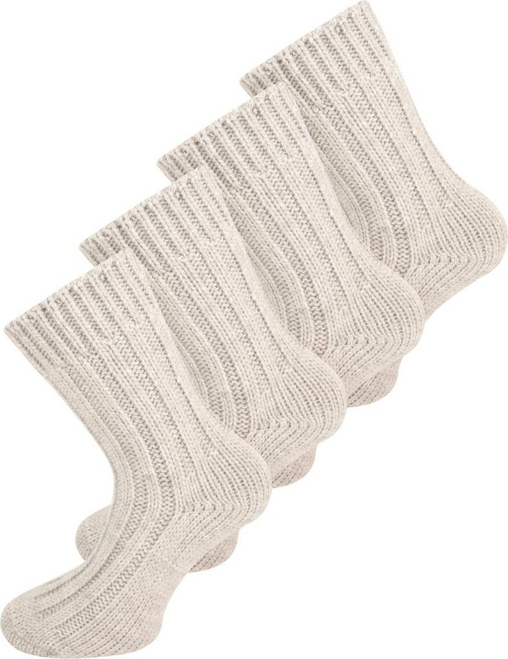 normani Thermosocken 4 Paar Alpaka-Socken (4 Paar) hochwertige Alpaka-Wolle von normani