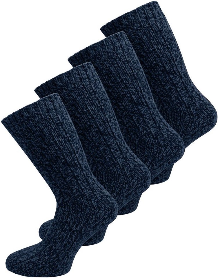 normani Thermosocken 4 Paar Norweger-Socken mit Wolle (4 Paar) natürlich warm von normani