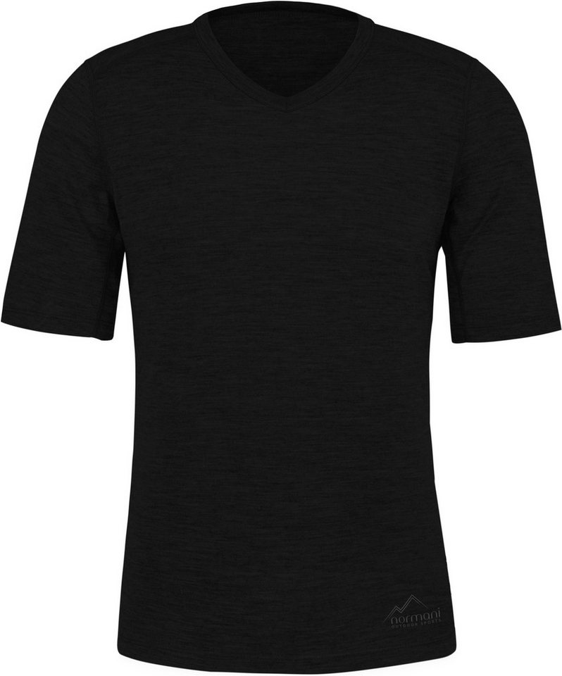 normani Thermounterhemd Herren Merino T-Shirt Delamere Kurzarm T-Shirt Thermounterwäsche aus Merinowolle von normani