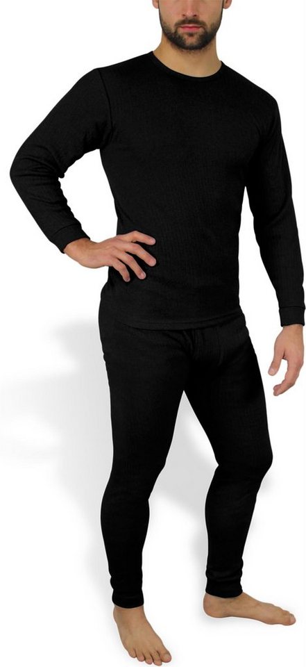 normani Thermounterhemd Thermo Unterwäsche Garnitur Herren Thermowäsche-Set Langarmshirt und Hose Skiunterwäsche Sportuntertwäsche Winter Unterwäsche von normani