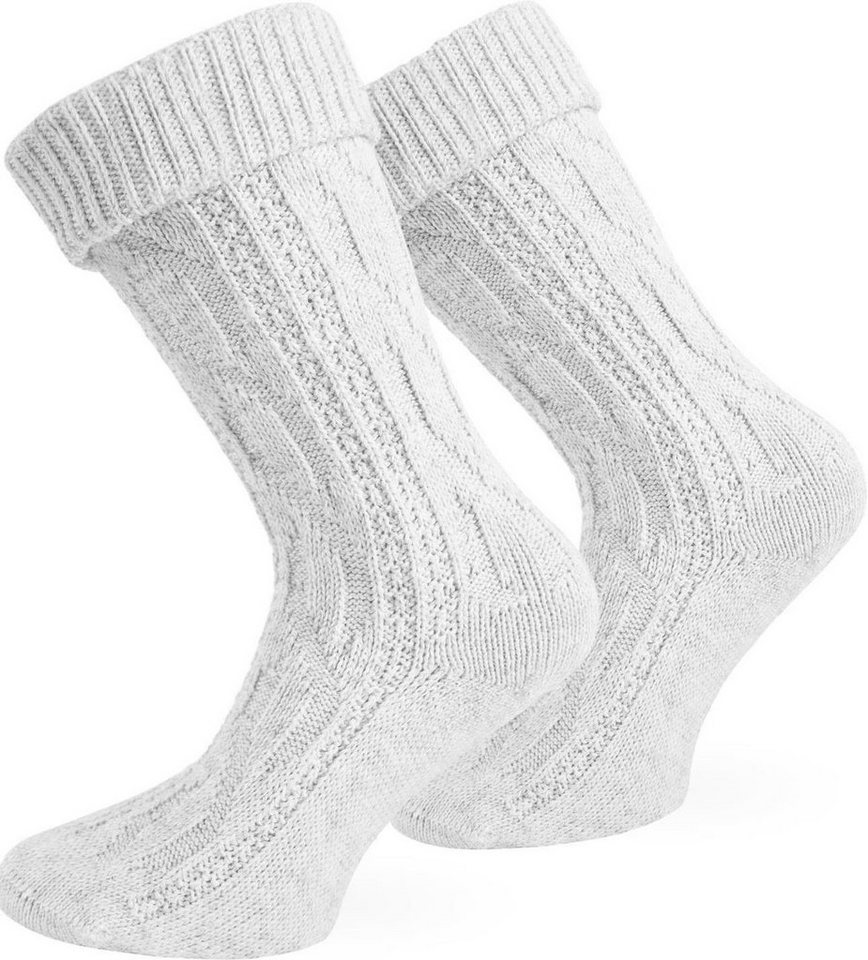 normani Trachtensocken Trachtensocken (1 Paar) Traditionelles Zopfmuster von normani