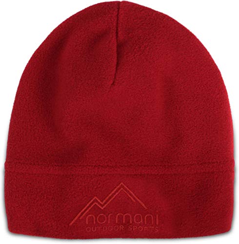 normani Trendige Winter- & Skimütze aus Mikrofleece Farbe Red von normani