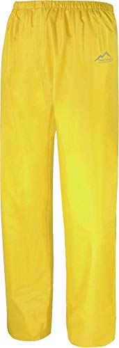 normani Überziehhose Regenhose wasserdichte, atmungsaktive Wetterschutzhose Farbe Gelb Größe M von normani