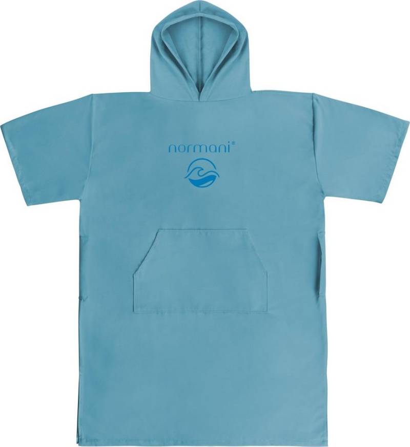 normani Unisex-Bademantel Mikrofaser Badeponcho Siargao, Polyester, Kapuze, Schlupf, Bade Handtuch mit Ärmeln aus recyceltem Material von normani