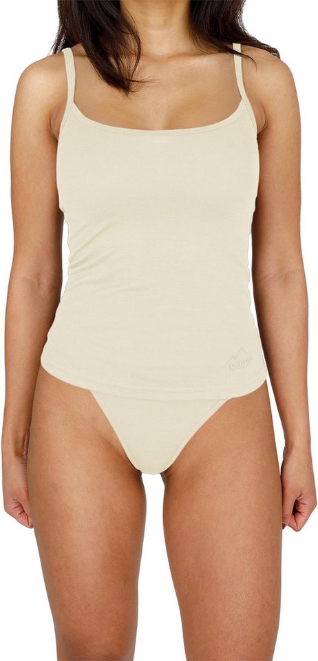 normani Unterhemd Damen Merino Top mit Spagettiträgern Kyneton Merino Top ärmelloses Shirt Unterwäsche aus 100% Bio-Merinowolle von normani