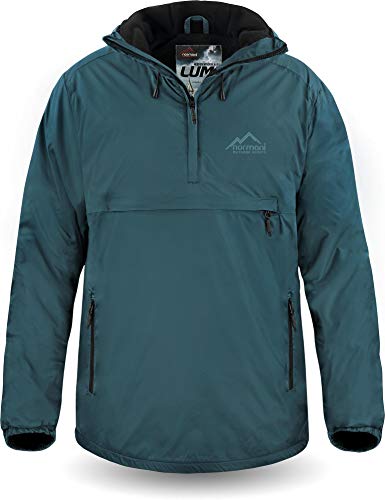 normani Wasserdichter Windbreaker mit Fleecefutter bis -20°C Winter-Anorak gefüttert für Damen und Herren von S-4XL - 11.000 mm Wassersäule Farbe Dunkelblau Größe XXL/56 von normani