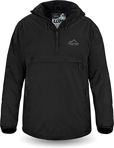 normani Wasserdichter Windbreaker mit Fleecefutter bis -20°C Winter-Anorak gefüttert für Damen und Herren von S-4XL - 11.000 mm Wassersäule Farbe Dunkelschwarz Größe M/50 normani Wasserdichter Windbreaker mit Fleecefutter bis -20°C Winter-Anorak gefüttert für Damen und Herren von S-4XL - 11.000 mm Wassersäule Farbe Dunkelschwarz Größe M/50 von normani