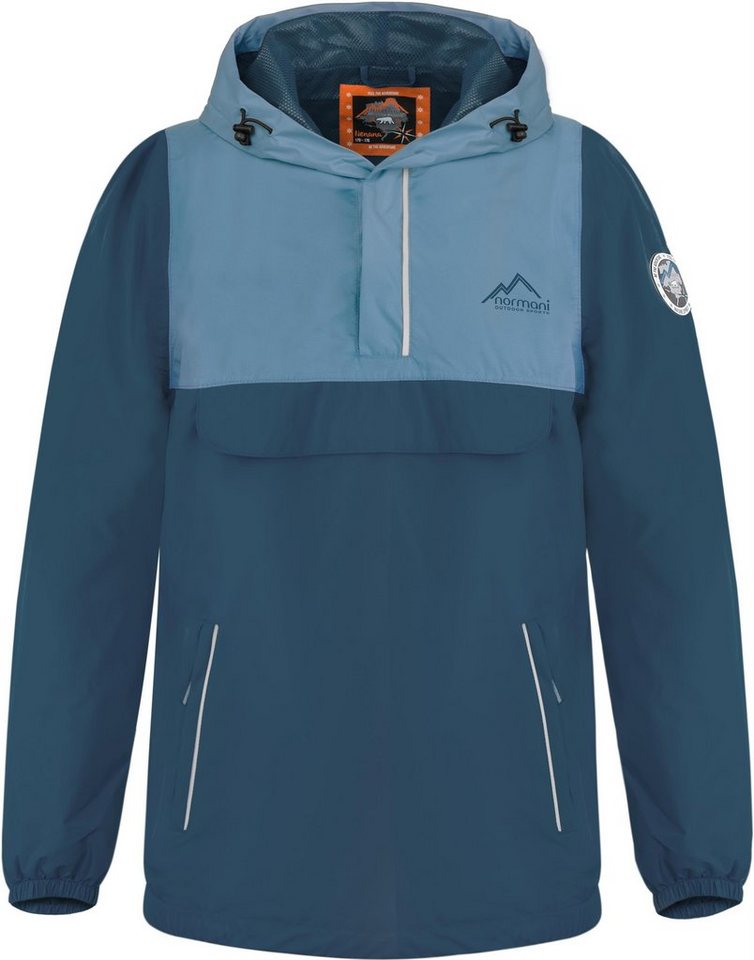 normani Windbreaker Kinder Windbreaker Nenana Unisex Sommerjacke Regenjacke mit Kapuze - wasserdichter Anorak von normani