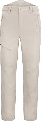 normani Winter Thermohose gefütterte Sotfshellhose mit Fleecefutter und Latz, Wind- und wasserdicht, 4 Reißverschlusstaschen Farbe Beige Größe 4XL/60 von normani