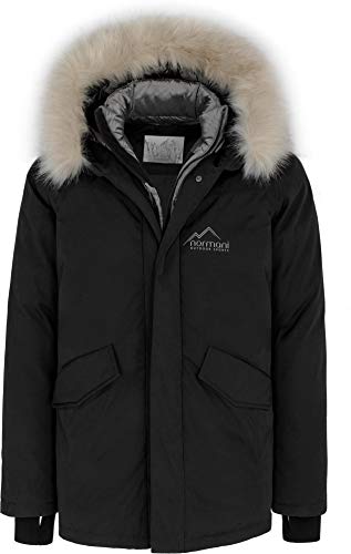 normani Winterjacke Herren Outdoor Parka mit Kapuze bis -55,2°C - wassedichte Hochleistungsjacke 20.000 mm Wassersäule und PFC-freie DWR Imprägnierung Größe 4XL von normani