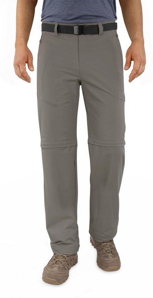 normani Zip-off-Hose Herren 2-in-1 Zip-Off Softshellhose Daventry Outdoorhose Wanderhose Sommerhose mit Sonnenschutzfaktor 50+ von normani
