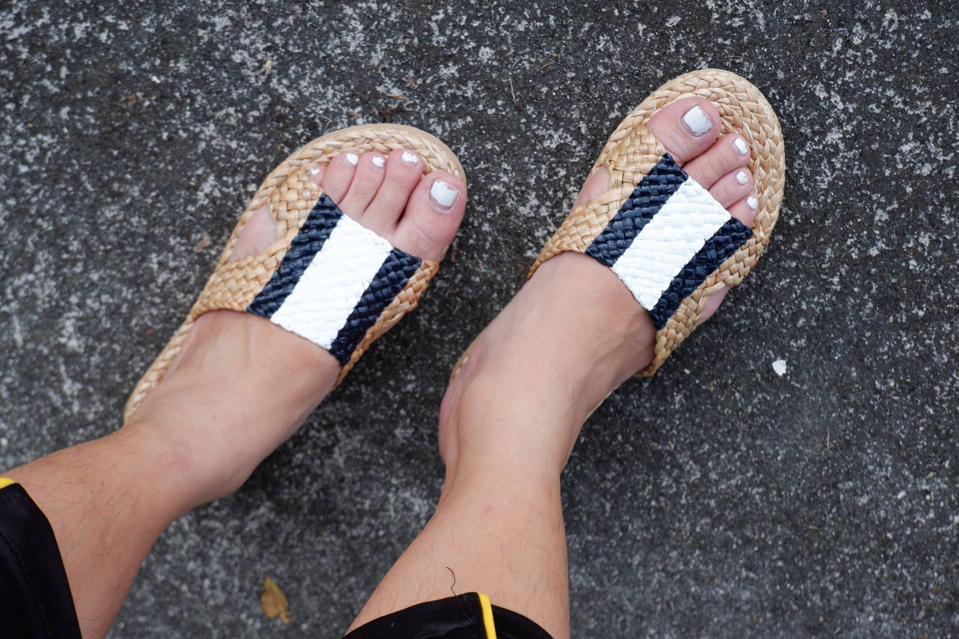 Benutzerdefinierte Braut Stroh Sandalen Boho Strand Brautjungfer Hausschuhe von nornorbag