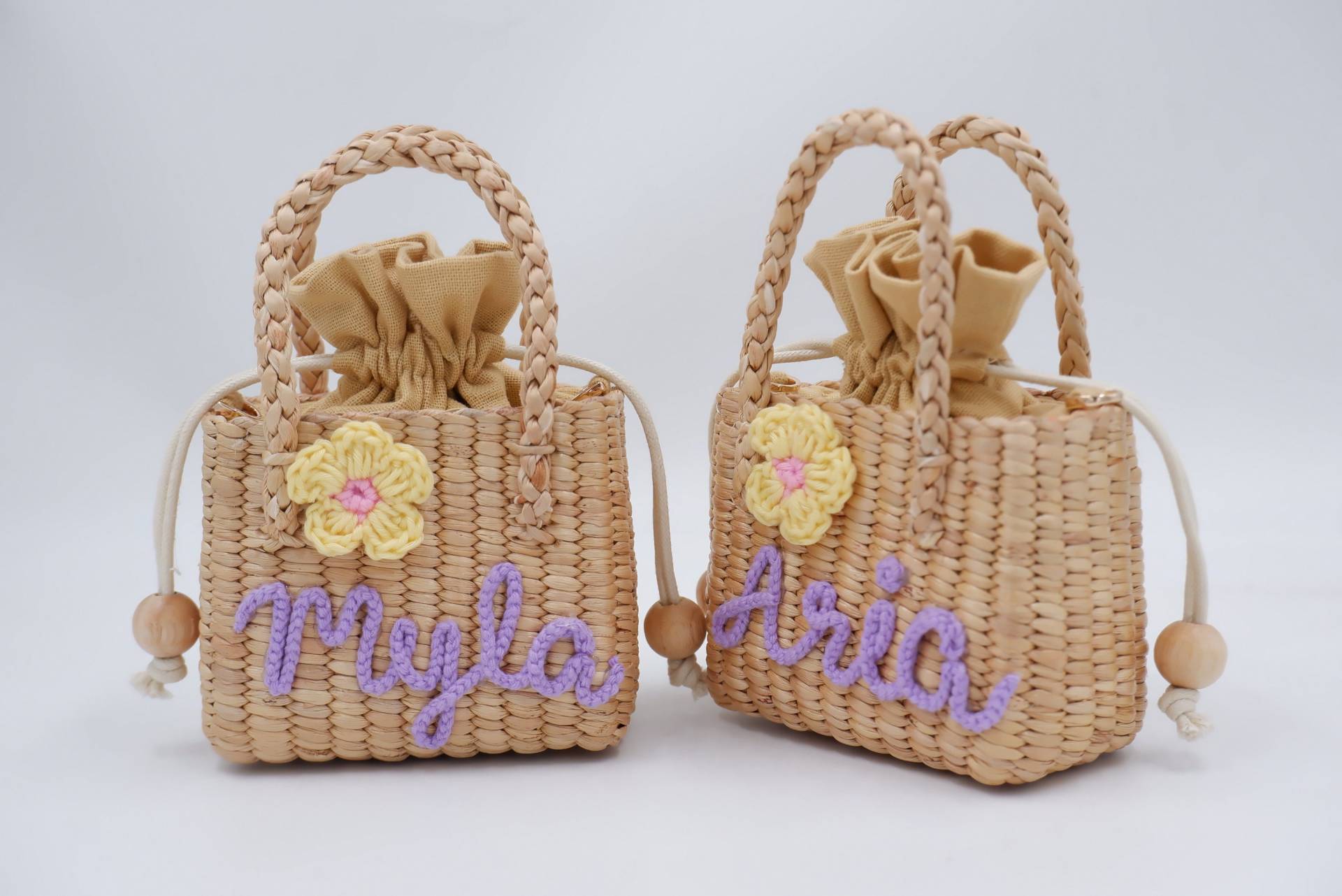 Personalisierte Mädchen Geldbörse, Kinder Tasche, Blumenmädchen Geschenk, Tasche Mädchen, Mini Geldbörse von nornorbag