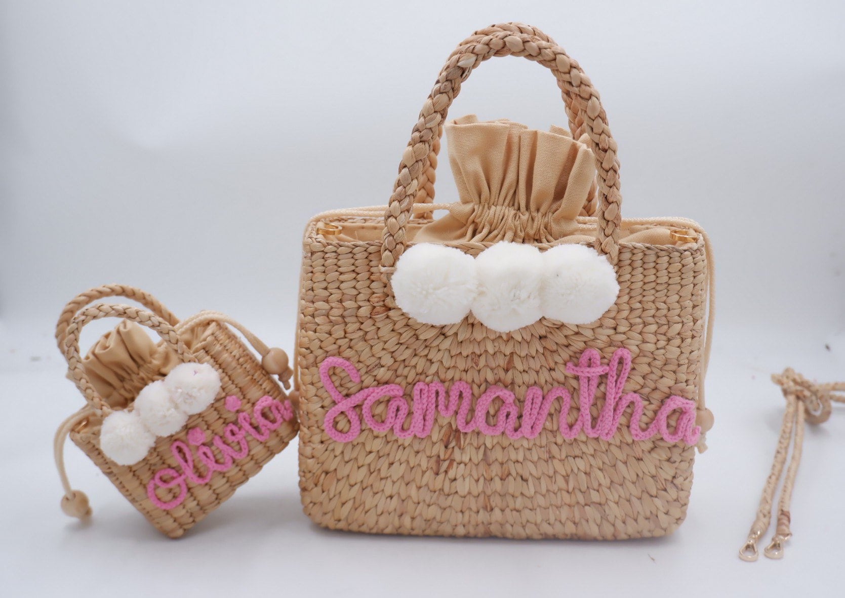 Personalisiertes Mommy & Me Wasserhyazinthe Taschenset von nornorbag