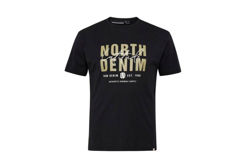 north 56 4 Print-Shirt Printed T-Shirt in Herren Übergrößenvon North, schwarz von north 56 4