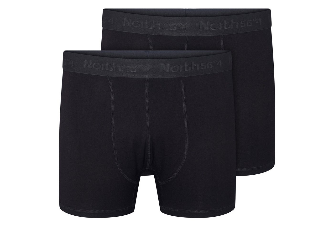 north 56 4 Retro Pants North Latitude 2er-Pack Übergröße Pants schwarz Bamboo (Spar-Pack, 2-St., 2er-Pack) von north 56 4