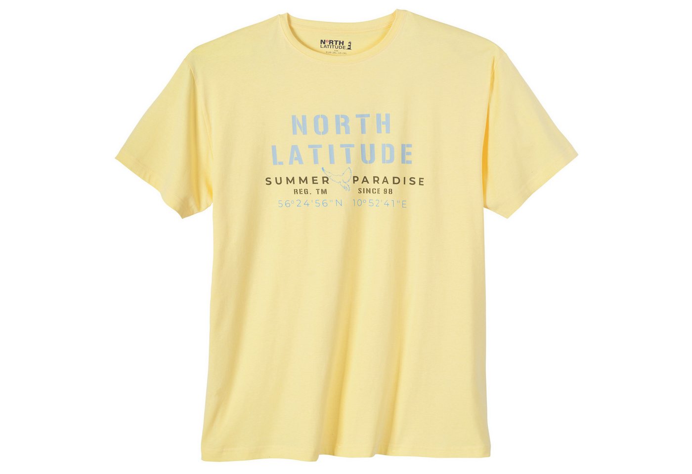 north 56 4 Rundhalsshirt North Latitude XXL T-Shirt gelb Logoprint north 56 4 Rundhalsshirt North Latitude XXL T-Shirt gelb Logoprint von north 56 4