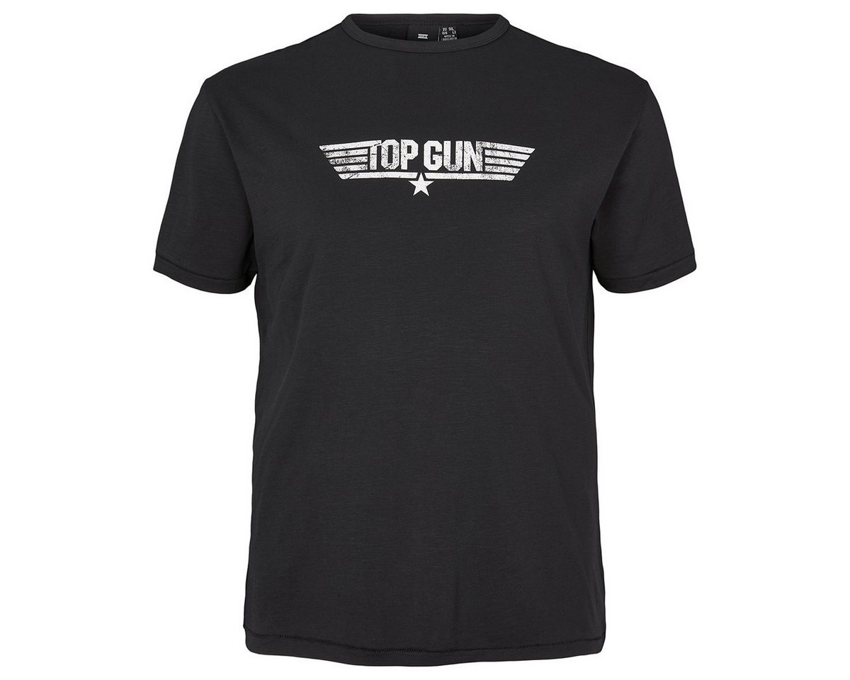 north 56 4 Rundhalsshirt Replika T-Shirt Übergröße schwarz Print Top Gun von north 56 4
