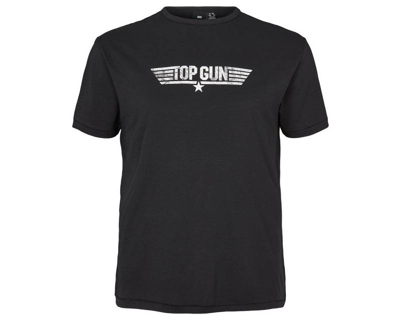 north 56 4 Rundhalsshirt Replika T-Shirt Übergröße schwarz Print Top Gun von north 56 4