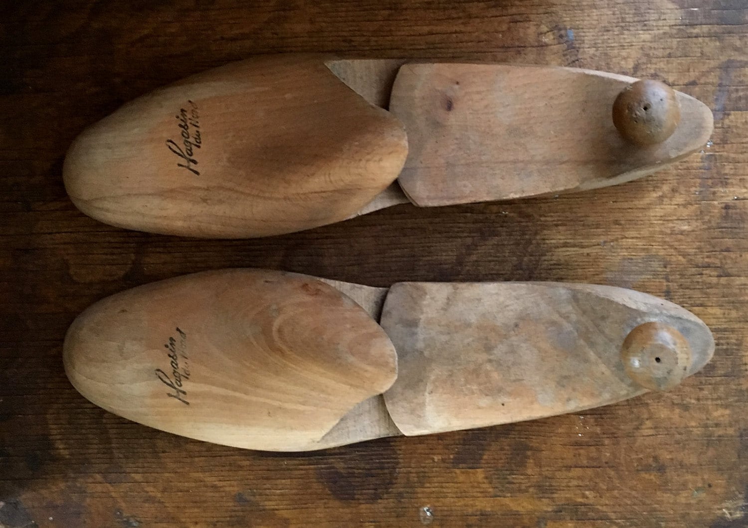 Vintage Schuhleisten Aus Holz, Antikes Ladendekor Vintage Schuhleisten Aus Holz, Antikes Ladendekor von northvintage