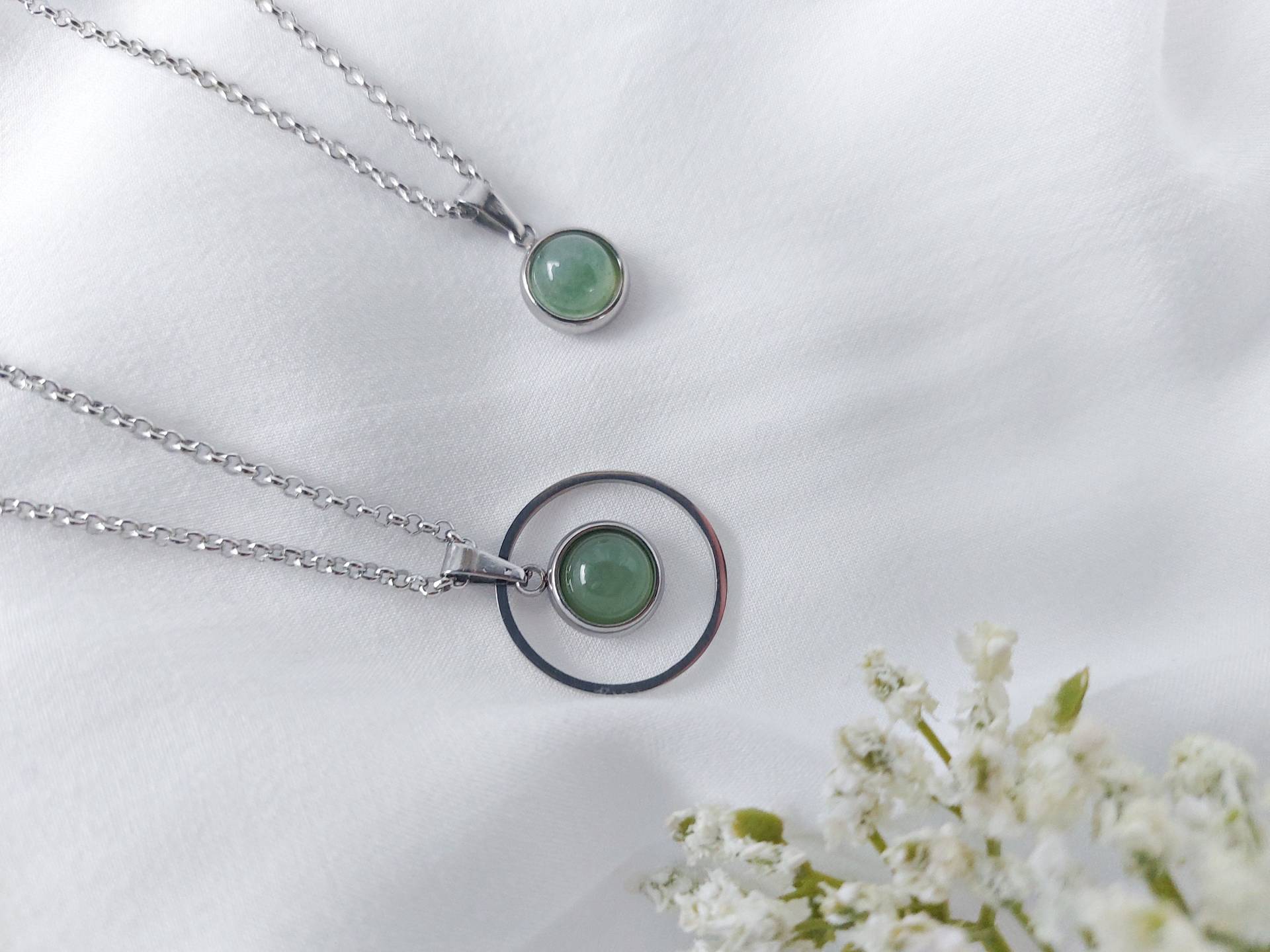 Green S Halskette Mit Aventurin-Anhänger // Aventurin Grün Oder Ohne Loop Aus Edelstahl/Design Unikat Schmuck Green S Halskette Mit Aventurin-Anhänger // Aventurin Grün Oder Ohne Loop Aus Edelstahl/Design Unikat Schmuck von nouimanufaktur